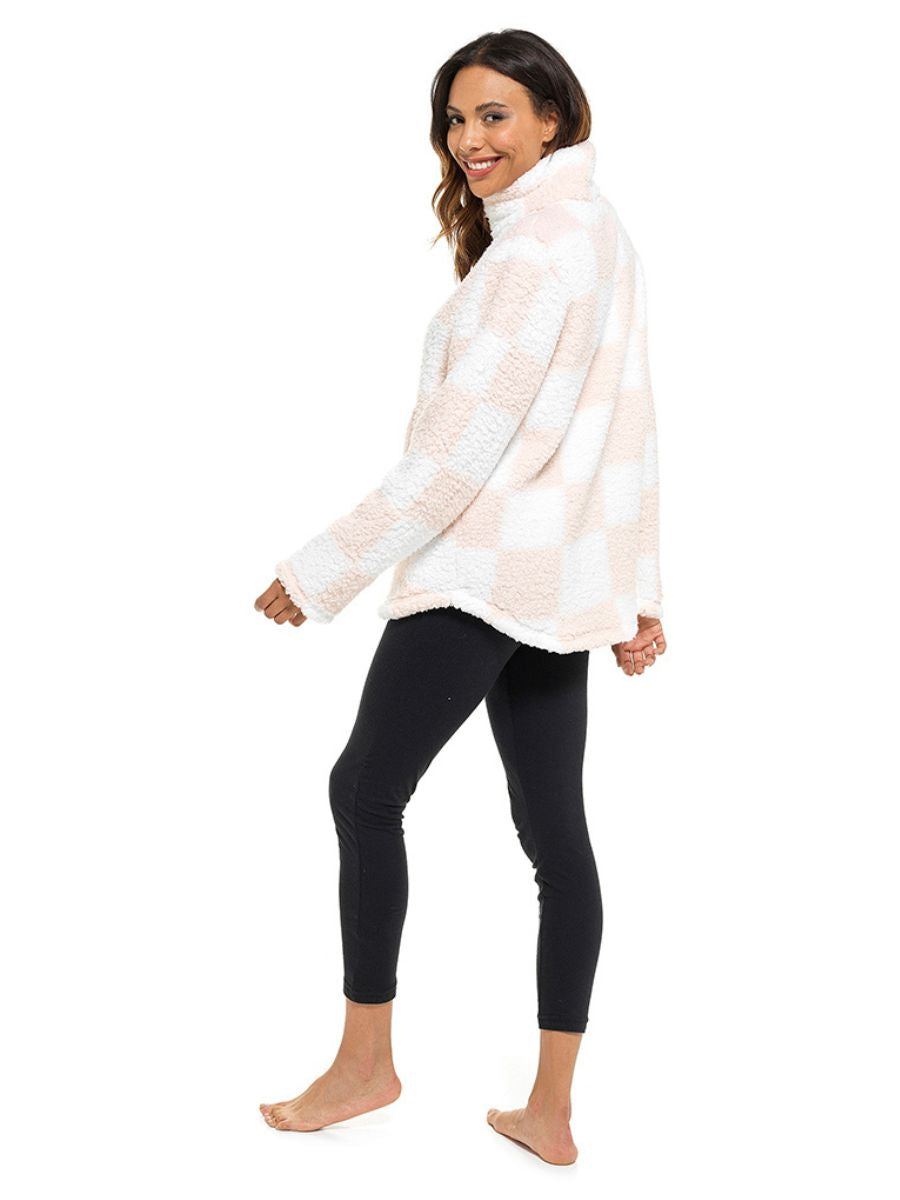 BraForMe Nightwear Sherpa Fleece Lounge Top