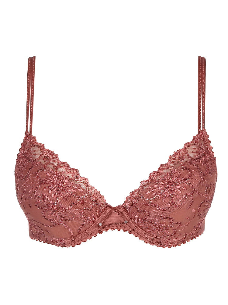 Jane Push Up Bra - Red Copper