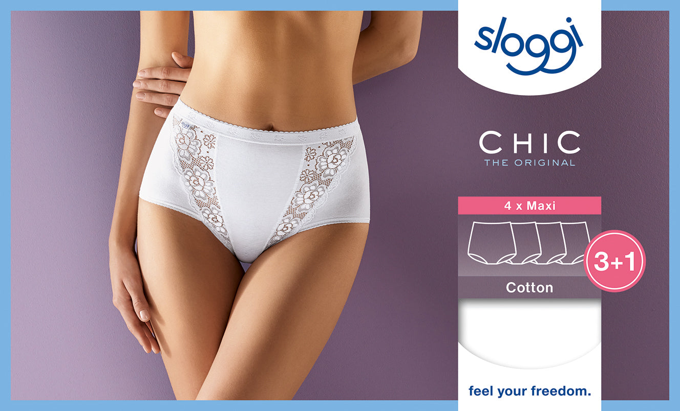 White Sloggi Maxi Briefs