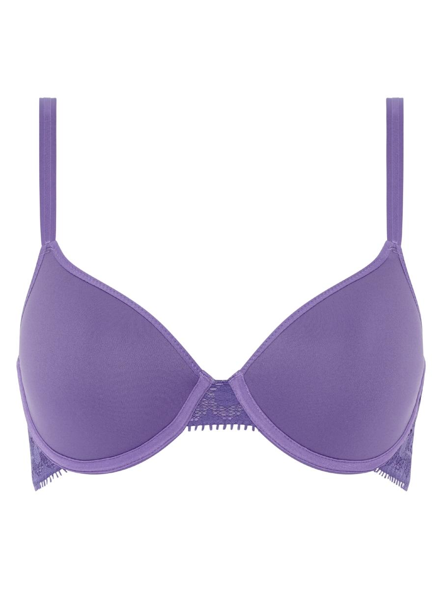 purple t shirt bra
