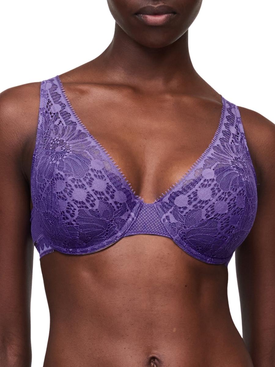 purple plunge spacer bra