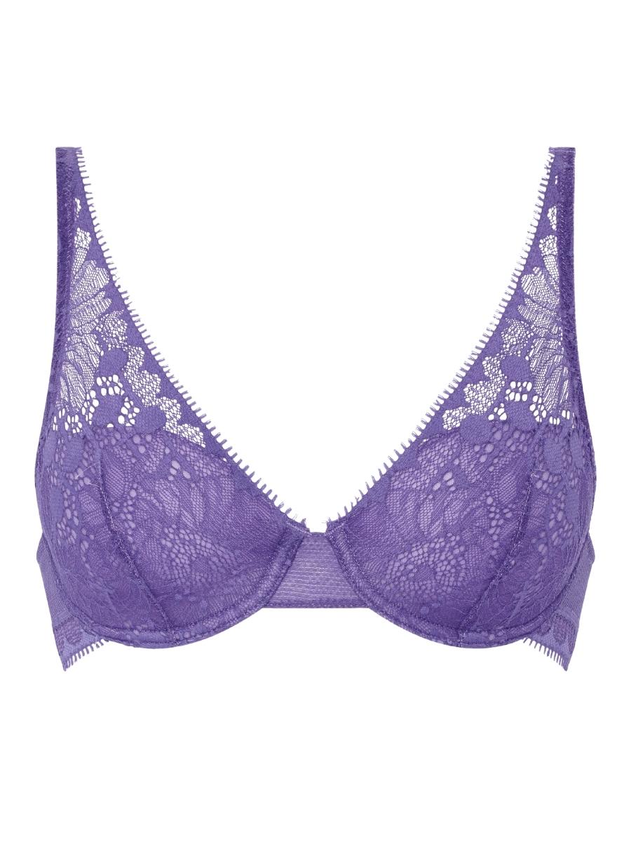 purple plunge spacer bra