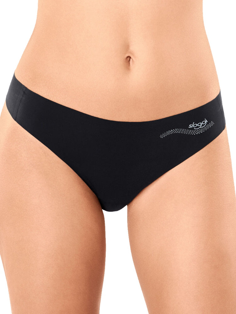 Sloggi Black Mid Rise Thong
