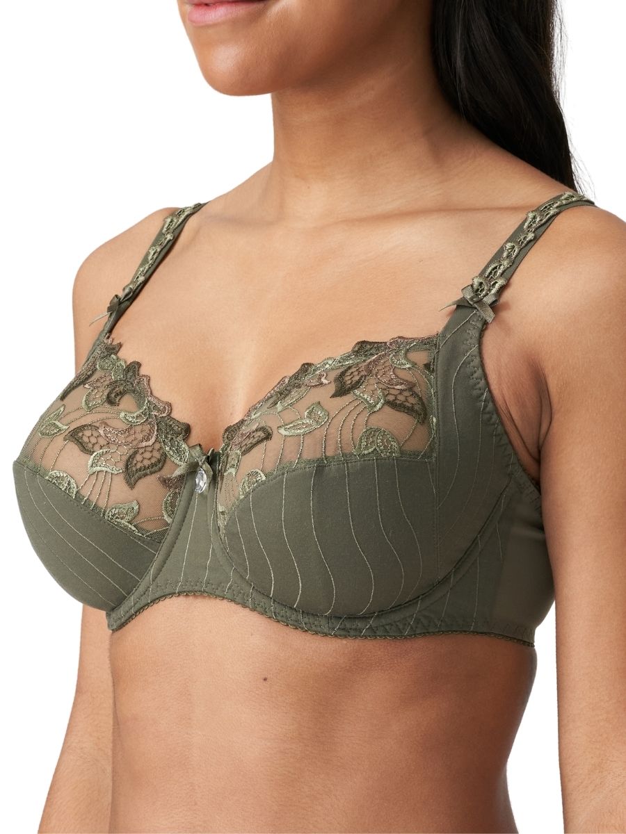 prima donna deauville full cup side support bra paradise green