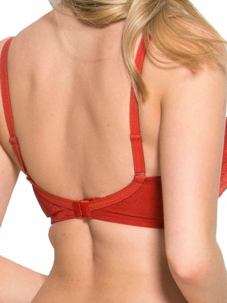 Glossies Sheer Moulded Bra - Cayenne