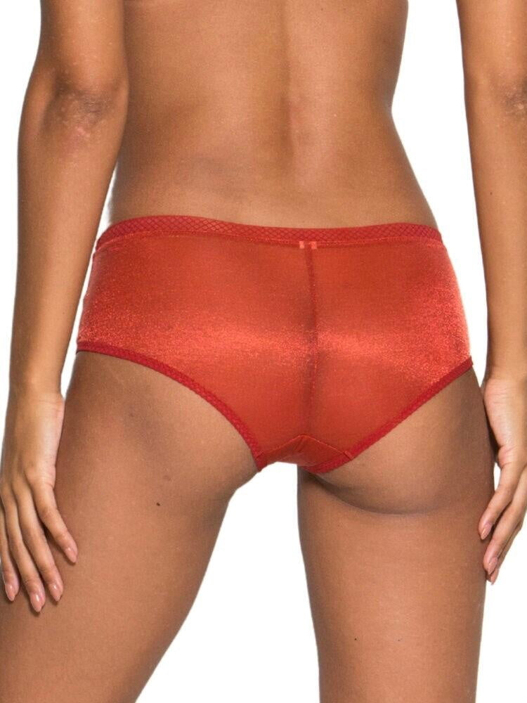 Orange Mid Rise Short