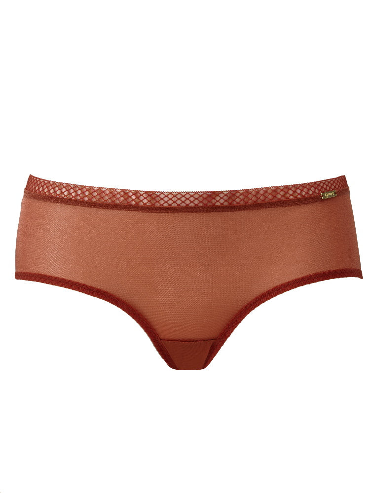 Orange Mid Rise Short