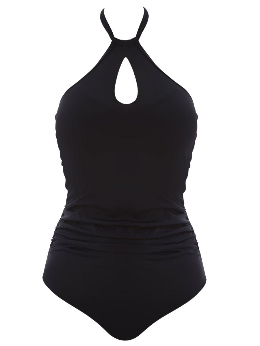 Remix Halterneck Swimsuit - Black