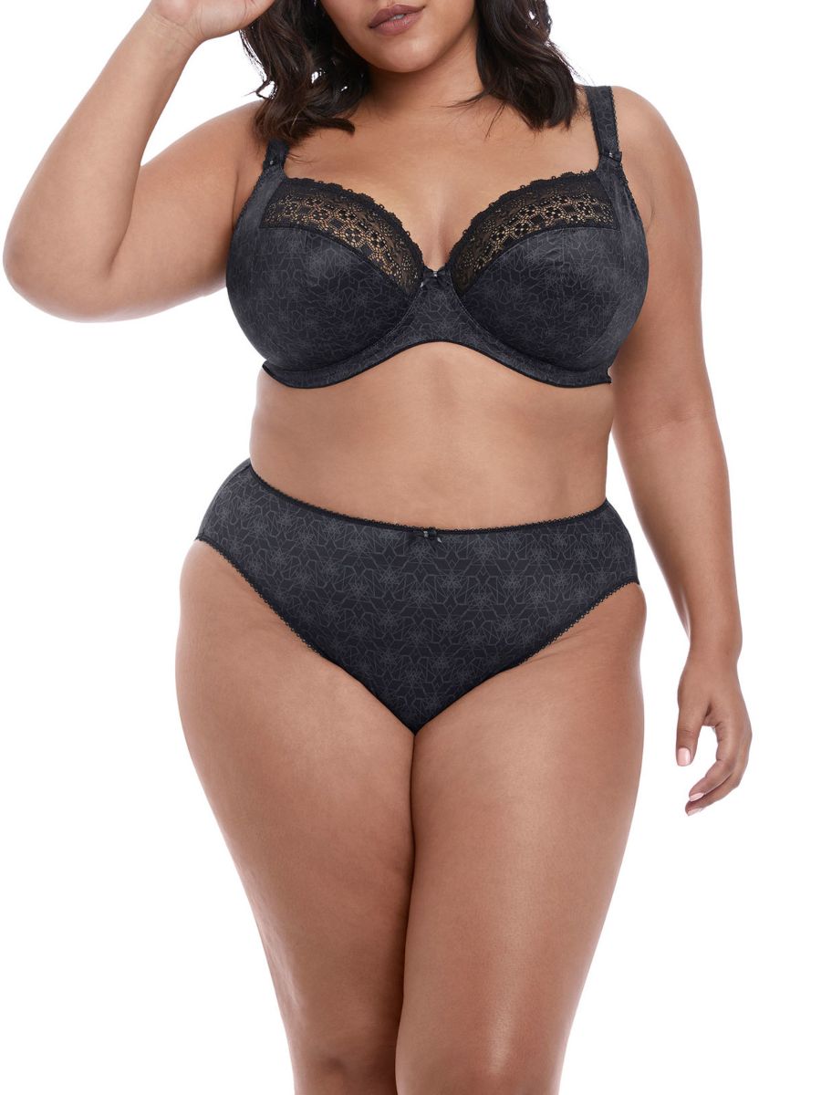 Kim Side Support Plunge Bra - Black