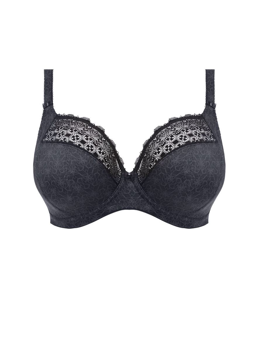 Kim Side Support Plunge Bra - Black