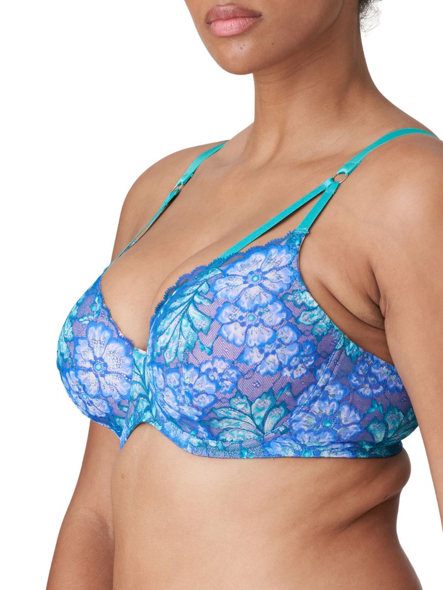 Morro Bay Heartshape Bra - Mermaid Blue