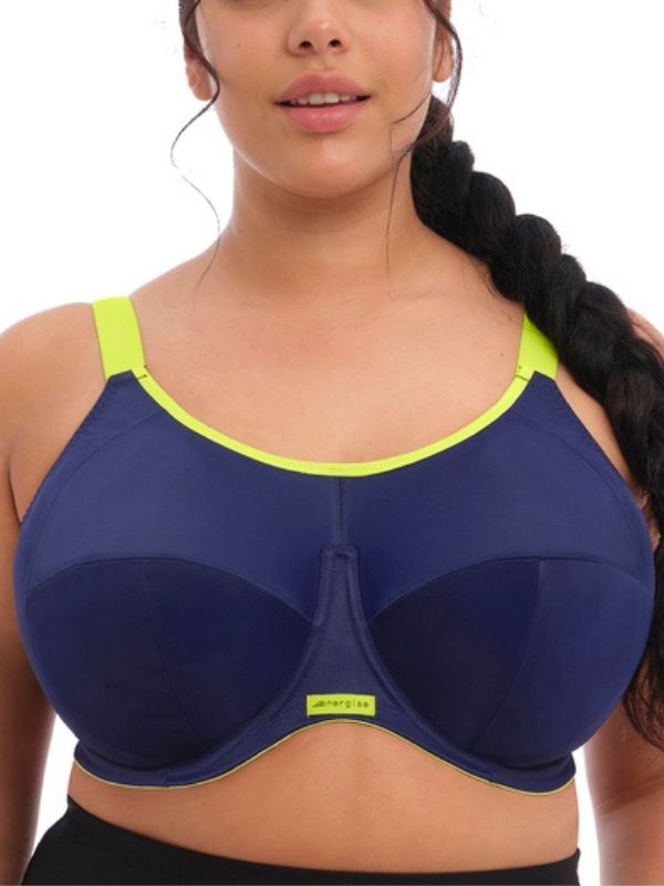 Elomi Energise Sports Bra Navy BraForMe