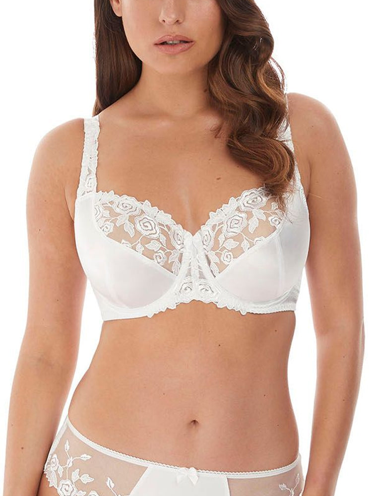 Belle Balcony Bra - White