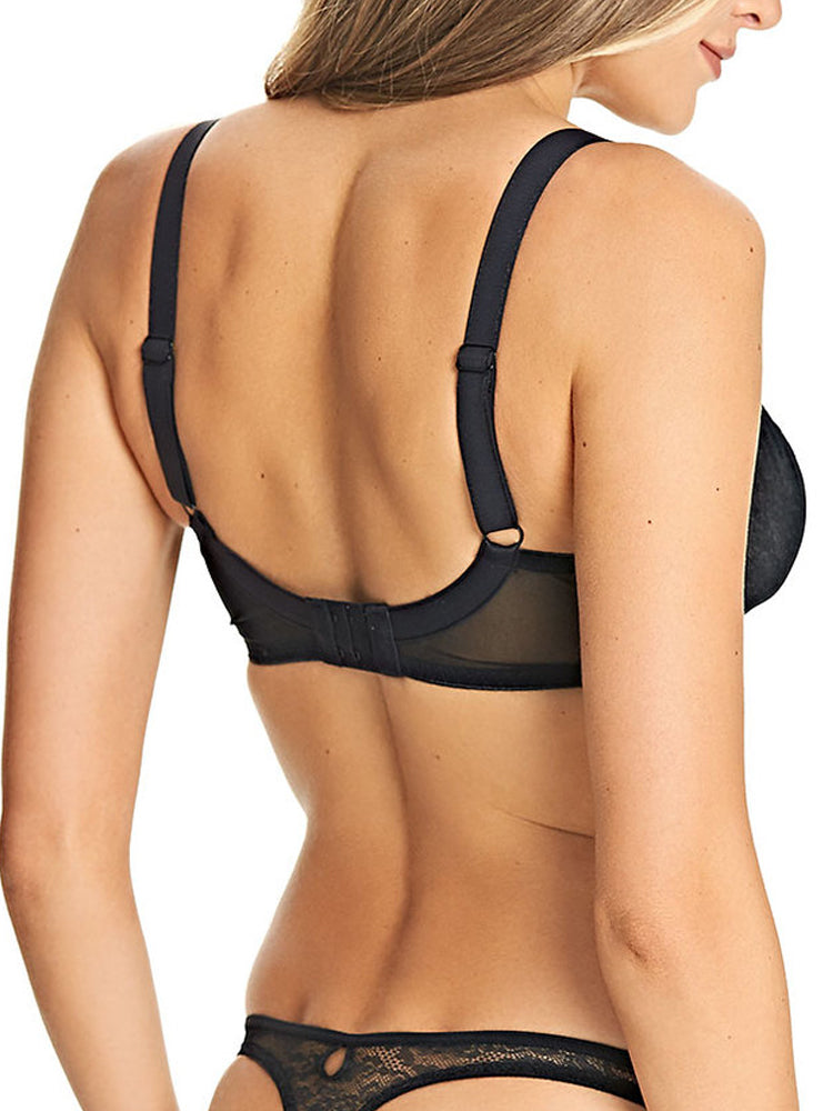 Black Balcony Underwired Bra