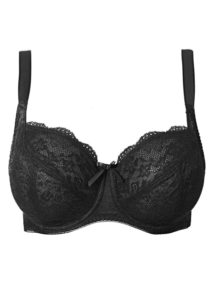 Black Balcony Underwired Bra