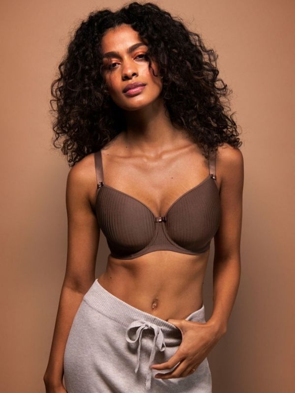 Idol Moulded Balcony Bra - Coffee Roast