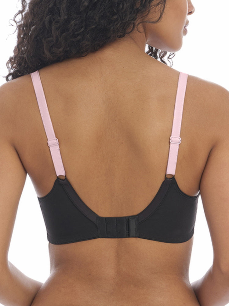 Offbeat Side Support Bra - Black