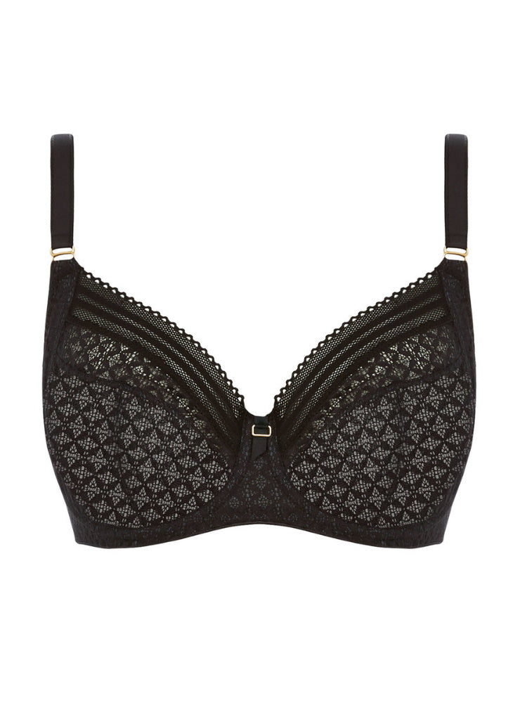 Black Full Cup Side Support Bra