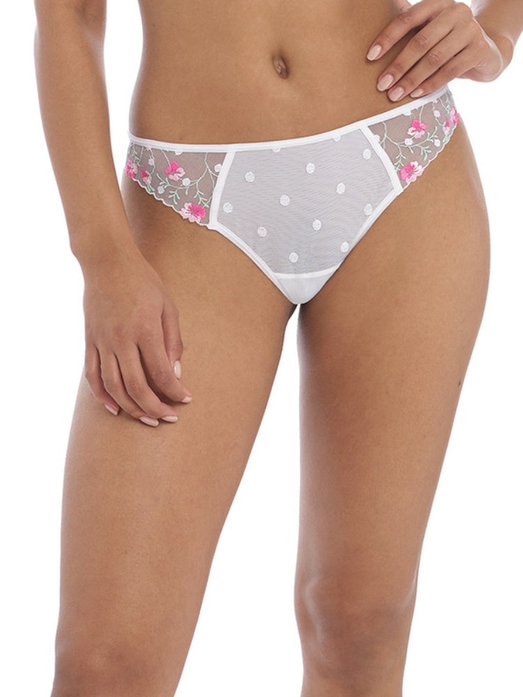 White Brazilian Sheer Brief