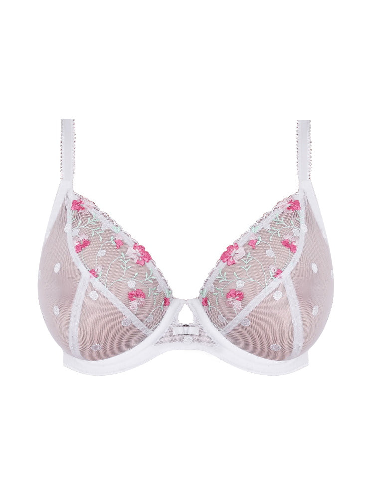 Awakening Demi Plunge Bra - White