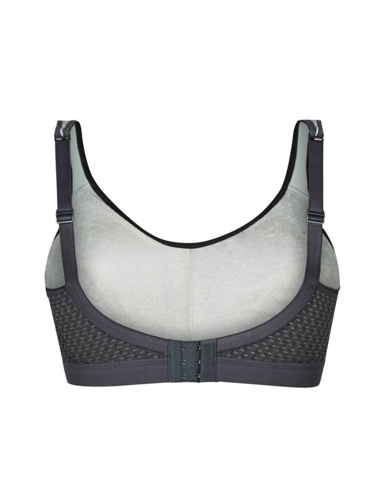 grey non wired sports bra