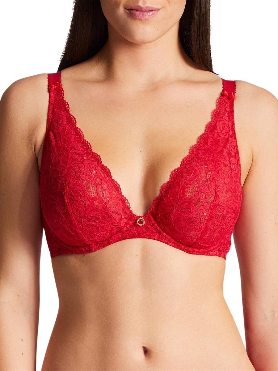 aubade rosessence comfort triangle plunge bra gala