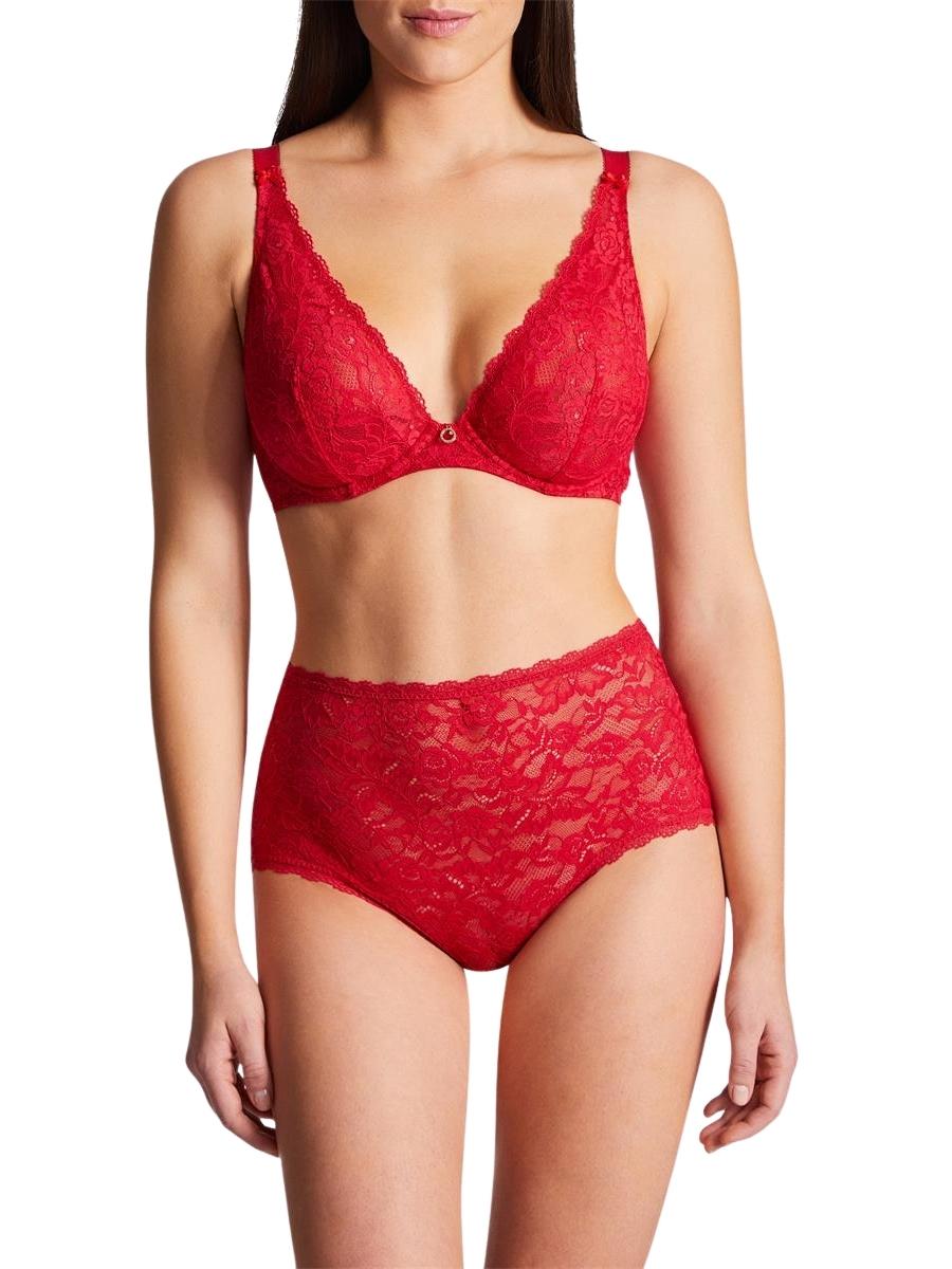 aubade rosessence comfort triangle plunge bra gala