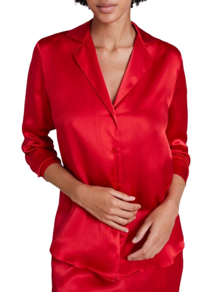 aubade toi mon amour silk blouse rouge passion