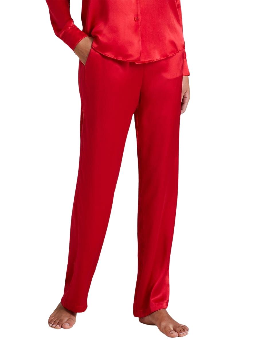 aubade toi mon amour silk pants rouge passion
