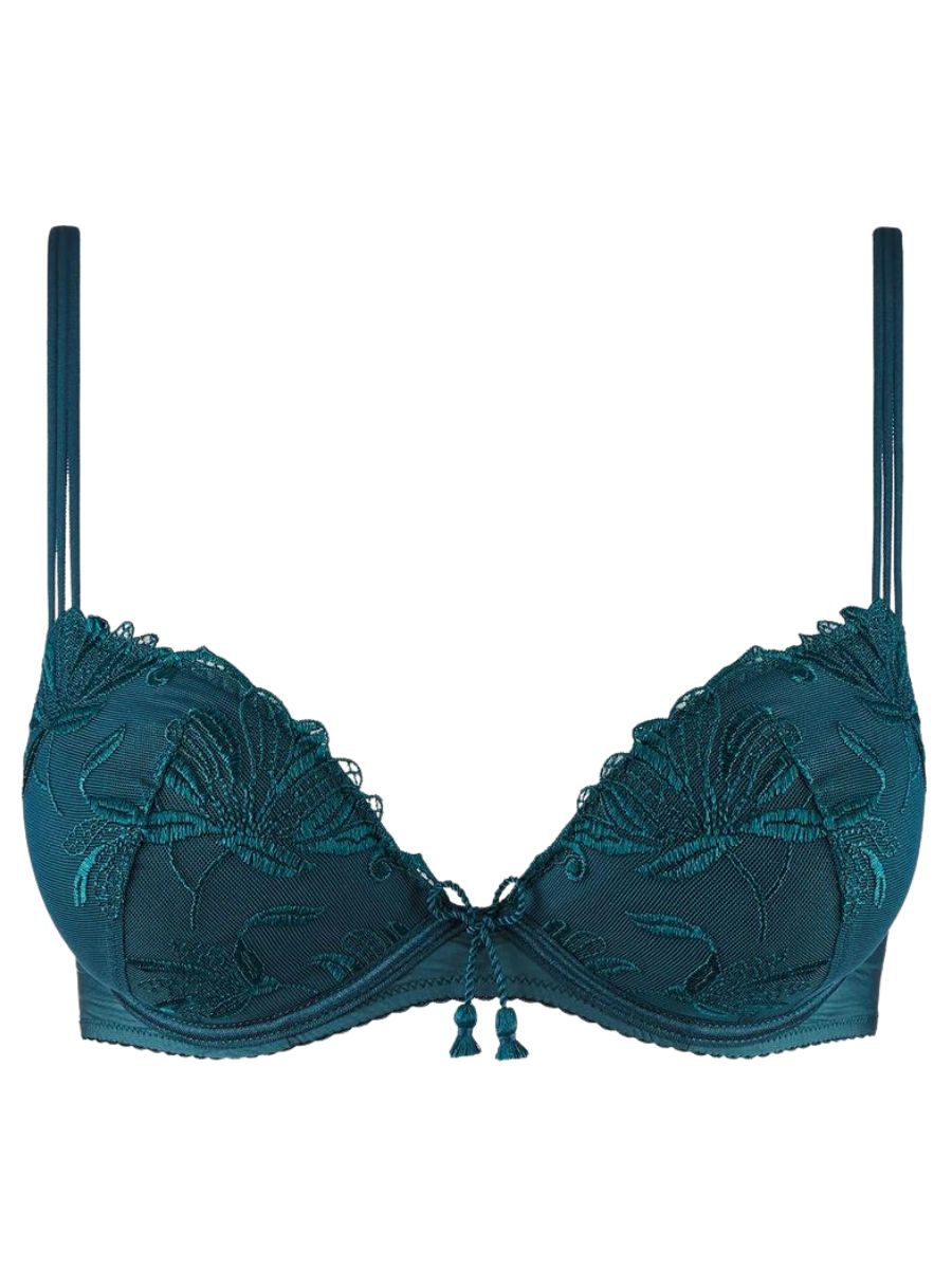 aubade Lovessence Plunge Push Up Bra Imperial Green