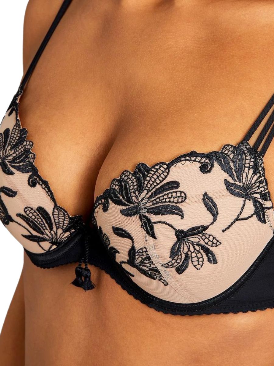 aubade Lovessence Plunge Push Up Bra Noir