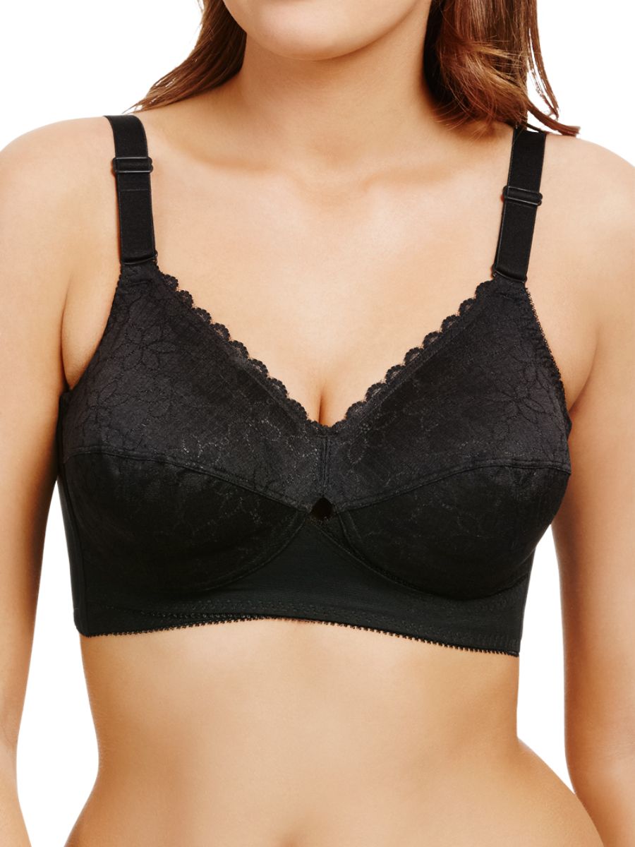 berlei classic non wired total support bra black