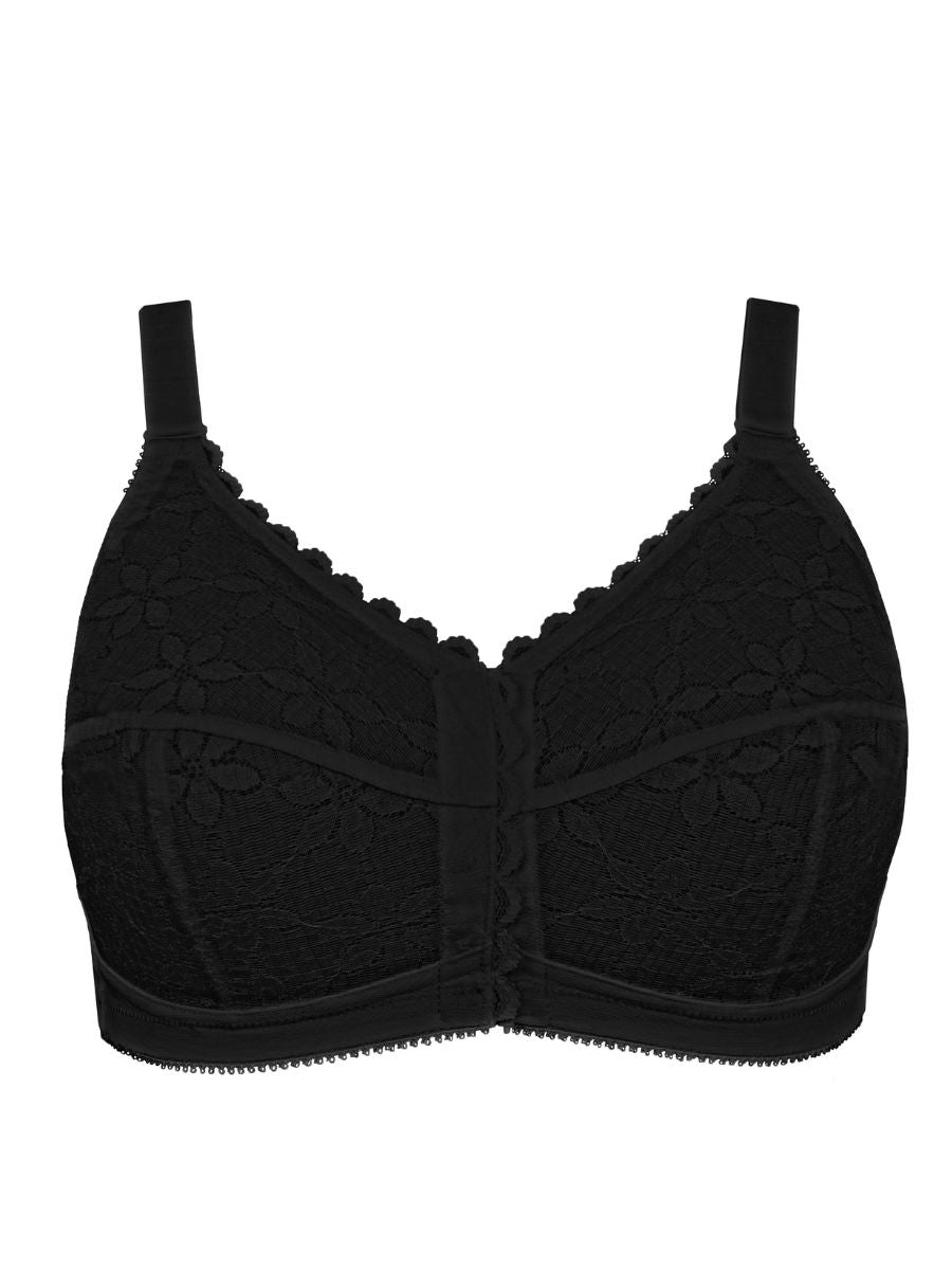 berlei classic full cup front fastening bra black