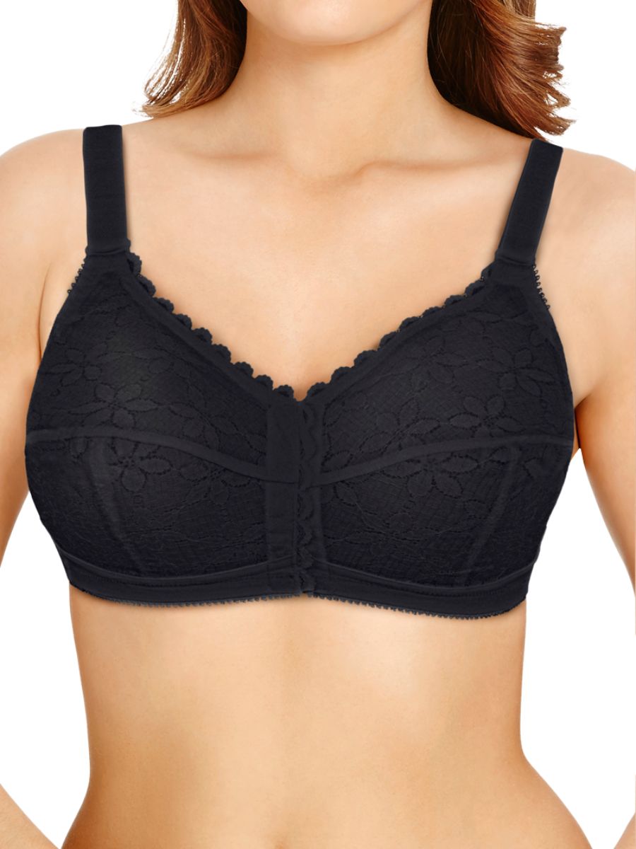 berlei classic full cup front fastening bra black
