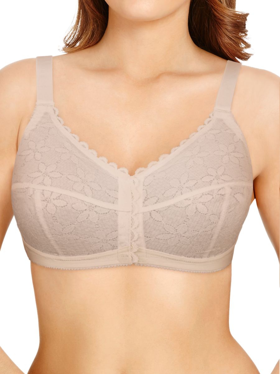 berlei classic full cup front fastening bra nude