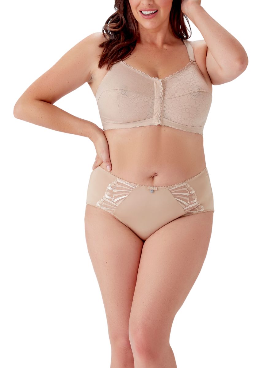 berlei classic full cup front fastening bra nude