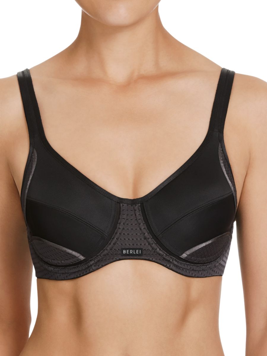 berlei electrify mesh wired sports bra black