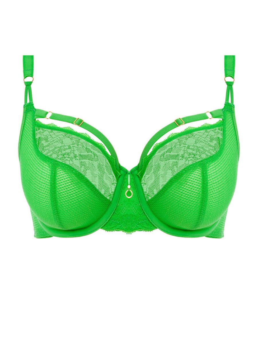 freya temptress plunge bra green