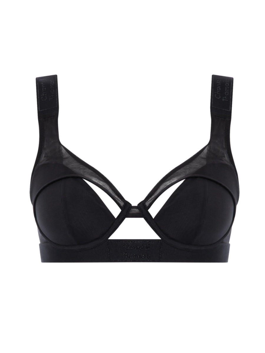 black t shirt bra
