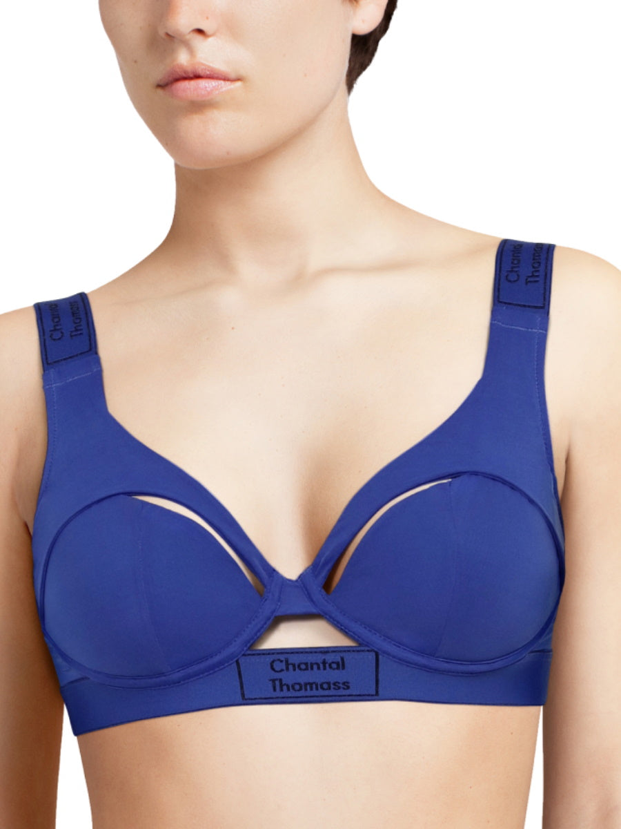 blue t shirt bra