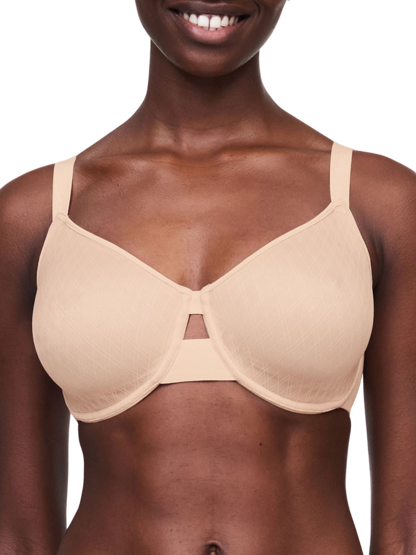 chantelle smooth lines very covering moulded bra golden beige