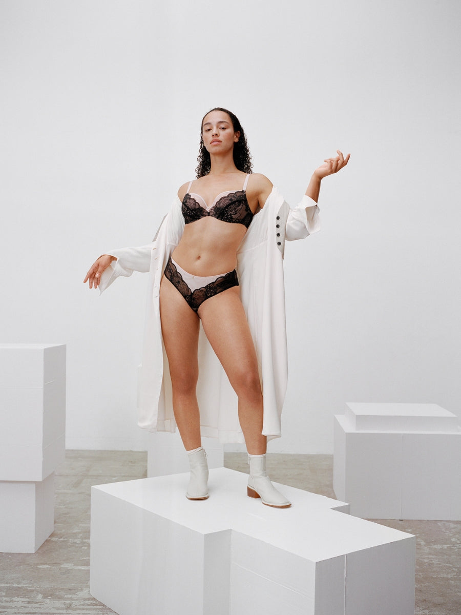 chantelle midnight flowers shorty