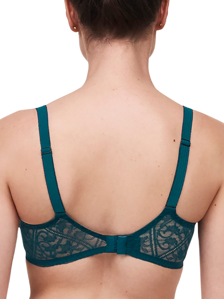 chantelle alto plunge tshirt bra oriental green