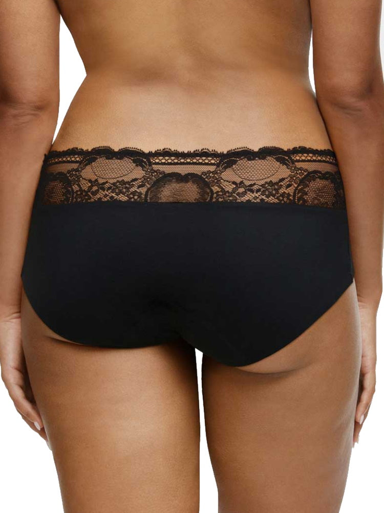 Black Period Pants Mid Rise Hipster