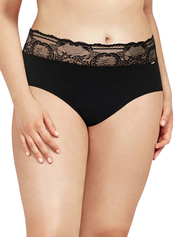 Black Period Pants High Waist Full Brief