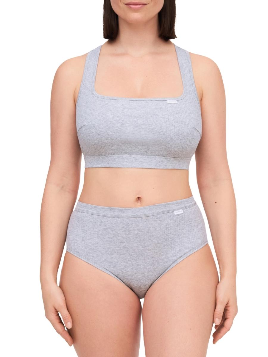 chantelle cotton comfort bralette mixed grey