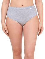 chantelle cotton comfort high waist brief mixed grey