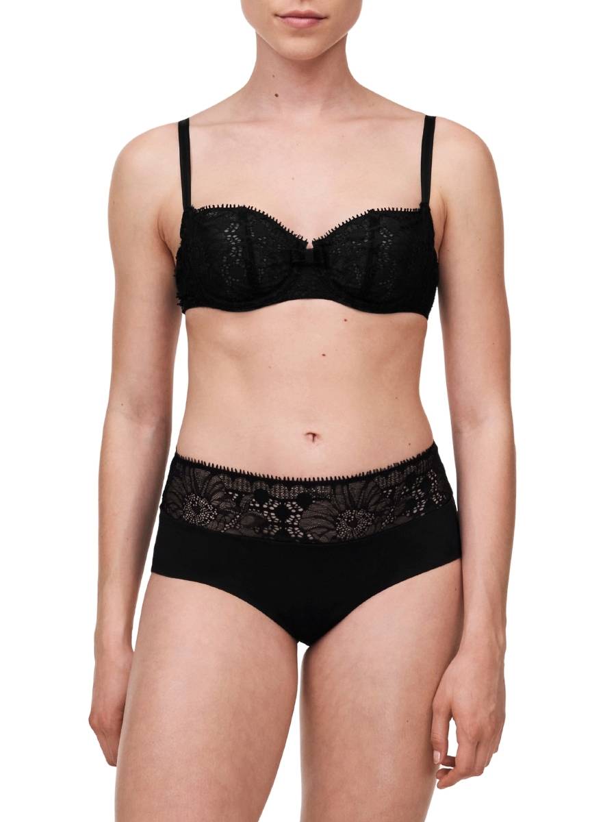 chantelle life lace hipster period pants black