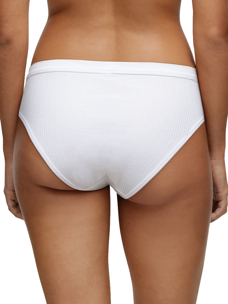 White High Leg Brief