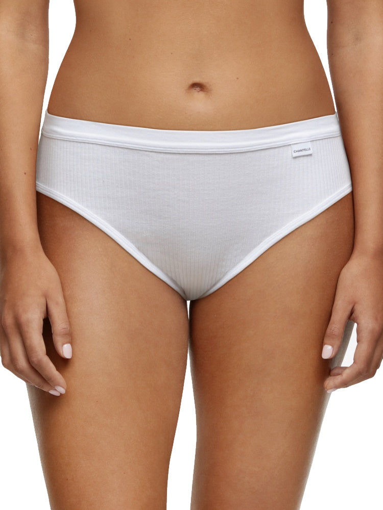 White High Leg Brief